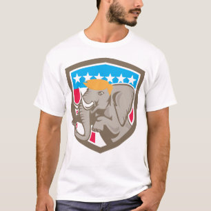 共和党の切札象 Tシャツ