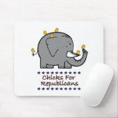 共和党の口を開くためのチキン マウスパッド (マウス)