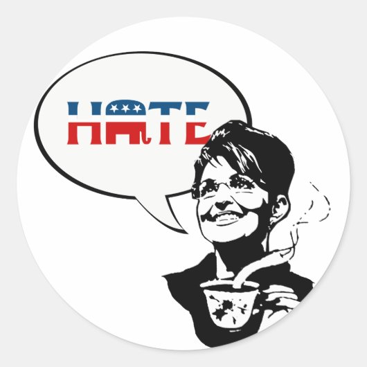 共和党の憎しみ ラウンドシール (正面)