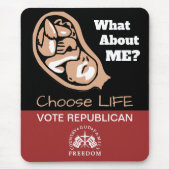 共和党の投票を選択 マウスパッド (正面)