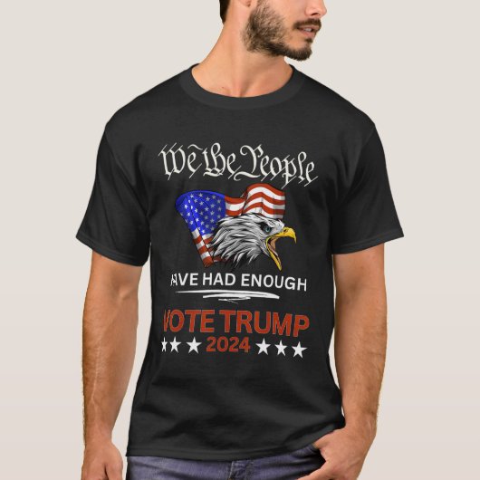 共和党の投票トランプ2024我々は人々が持っていた Tシャツ (正面)