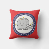 共和党の枕用のヒナ クッション (裏面)