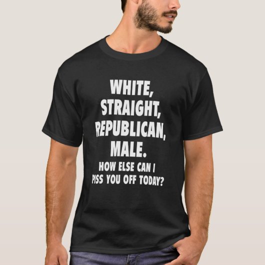 共和党の白人ストレート1 Tシャツ (正面)