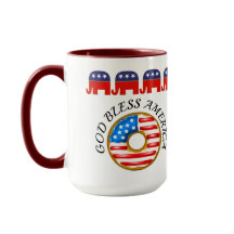 共和党の神がアメリカドーナツを祝福