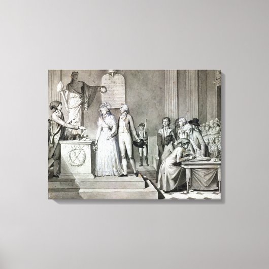 共和党の結婚 キャンバスプリント (正面)