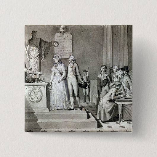 共和党の結婚 缶バッジ (正面)