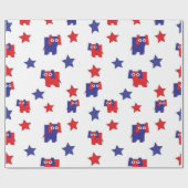 共和党の継ぎ目が無い包装紙 ラッピングペーパー (フラット)