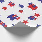 共和党の継ぎ目が無い包装紙 ラッピングペーパー (角)