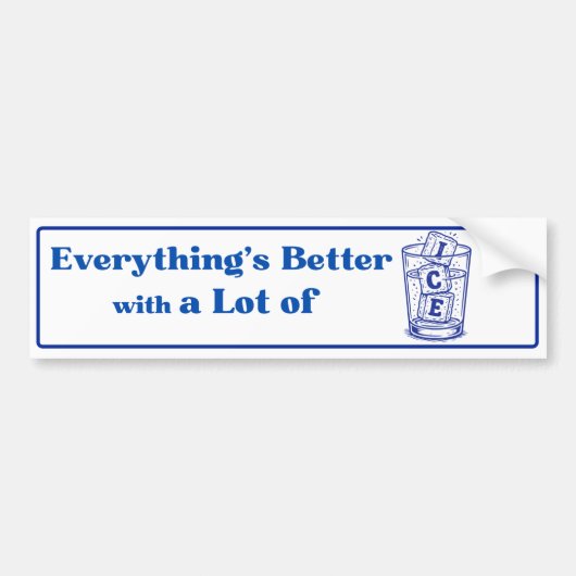 共和党の親氷の移民ステッカー バンパーステッカー (正面)