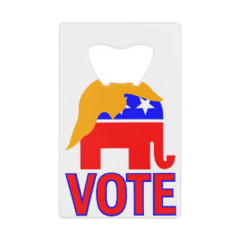 共和党の象の投票トランプ2020 クレジットカード栓抜き