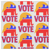 共和党の象の投票トランプ2020 ファブリック (見本)