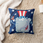 共和党の象の耳枕 クッション (ブランケット)