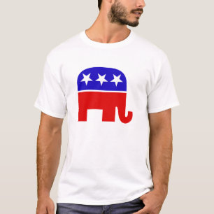 共和党の象のTシャツ Tシャツ