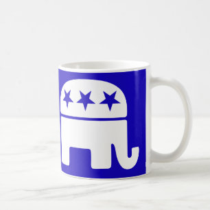 共和党の象マグ コーヒーマグカップ