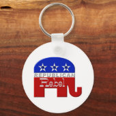 共和党の象 キーホルダー (正面)