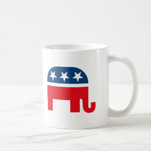 共和党の象 コーヒーマグカップ