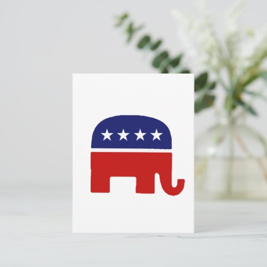 共和党の象 ポストカード (スタンド正面)
