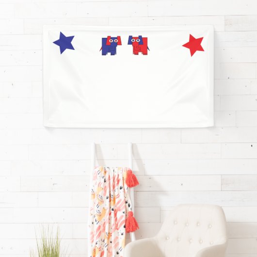 共和党の象 横断幕 (インサイチュ)