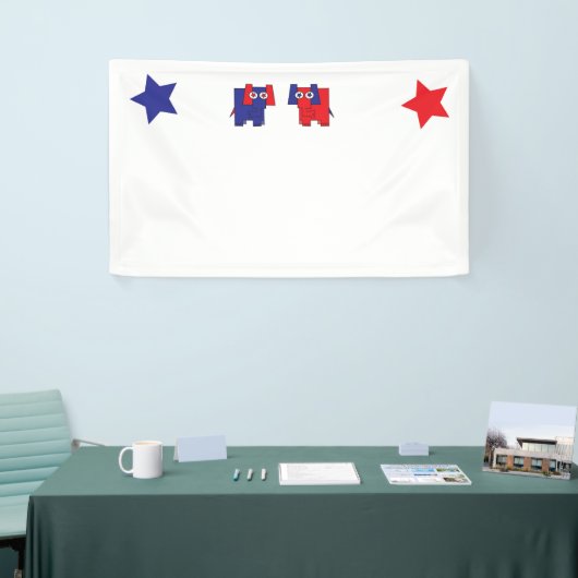 共和党の象 横断幕 (トレードショー)