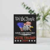 共和党の賛成票トランプ2024我々の人々 エンクロージャーカード (スタンド正面)