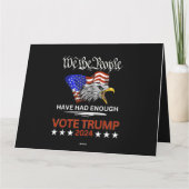 共和党の賛成票トランプ2024我々の人々 カード (裏面)