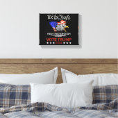 共和党の賛成票トランプ2024我々の人々 キャンバスプリント (インサイチュ (寝室))