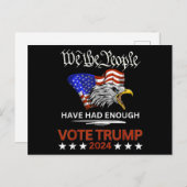 共和党の賛成票トランプ2024我々の人々 シーズンポストカード (正面/裏面)
