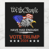 共和党の賛成票トランプ2024我々の人々 ワインラベル (シングルラベル)