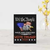 共和党の賛成票トランプ2024我々国民がある カード (黄色い花)