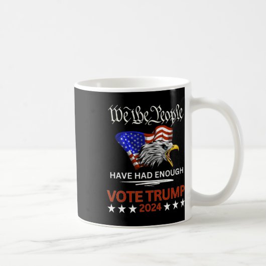 共和党の賛成票トランプ2024我々国民がある コーヒーマグカップ (右)