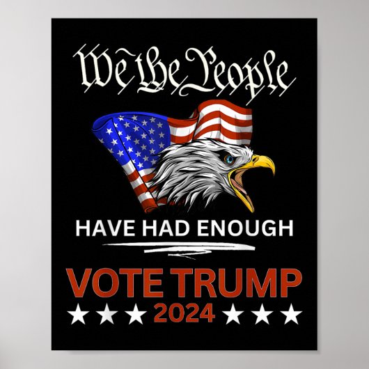 共和党の賛成票トランプ2024我々国民がある ポスター (正面)