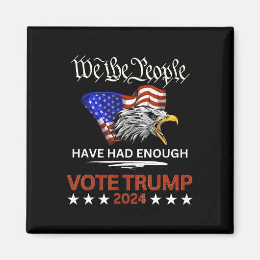 共和党の賛成票トランプ2024我々国民がある マグネット (正面)