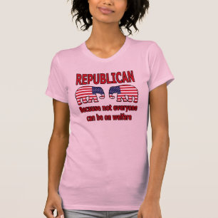 共和党の赤い象のワイシャツ Tシャツ