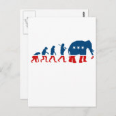 共和党の進化 ポストカード (正面/裏面)