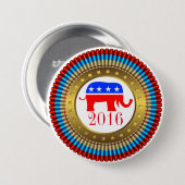 共和党の選択ボタン 缶バッジ (正面&裏面)