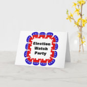 共和党の選挙監視パーティー カード (黄色い花)