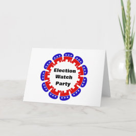 共和党の選挙監視パーティー カード