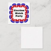 共和党の選挙監視パーティー スクエア名刺 (正面/裏面)