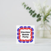 共和党の選挙監視パーティー スクエア名刺 (スタンド正面)