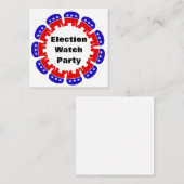 共和党の選挙監視パーティー スクエア名刺 (正面/裏面)
