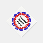 共和党の選挙監視パーティー スタンダードカクテルナプキン (角)