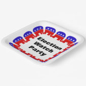 共和党の選挙監視パーティー ペーパープレート (傾斜あり)