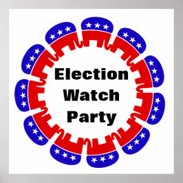 共和党の選挙監視パーティー ポスター