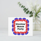 共和党の選挙監視パーティー ポストカード (スタンド正面)