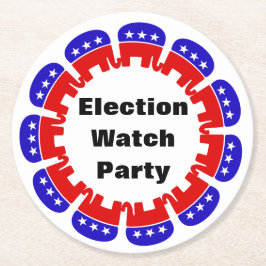共和党の選挙監視パーティー ラウンドペーパーコースター