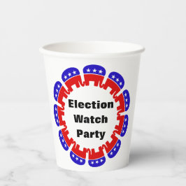 共和党の選挙監視パーティー 紙コップ