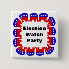 共和党の選挙監視パーティー 缶バッジ