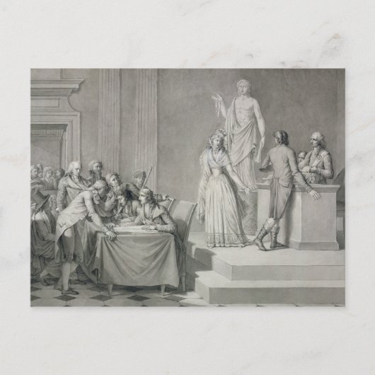 共和党の離婚 ポストカード (正面)