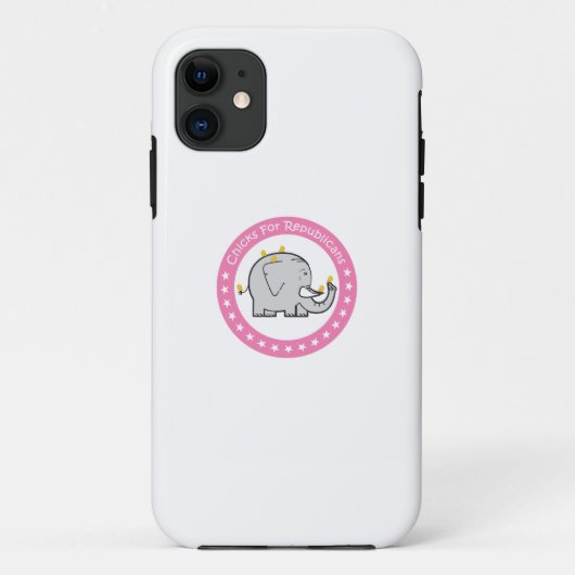 共和党のiphoneケース用のチク Case-Mate iPhoneケース (裏面)