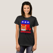 共和党はそれをよりよくやる猫政治USAアメリカ Tシャツ (正面フル)